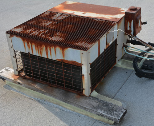 Remove old a/c units prior to the Installation of a new roof Remove old a/c units prior to the Installation of a new roof