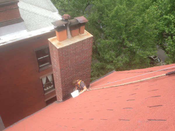 Chimney work on Clinton Ave in Brooklyn