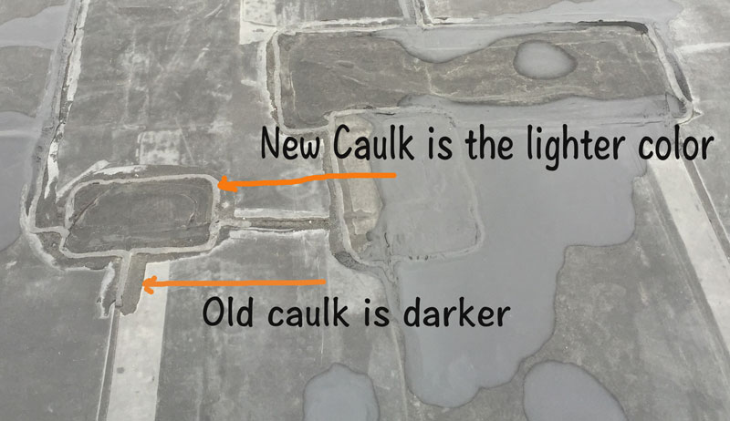 EPDM rubber roof adhesives and caulkings fail due to excessive heat.