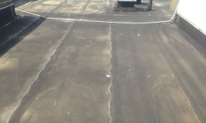 Unprotected Modified bitumen rubber roof