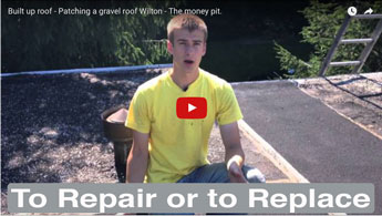 Deciding when to replace or repair a flat roof