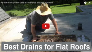 Best draining system for a flat roof