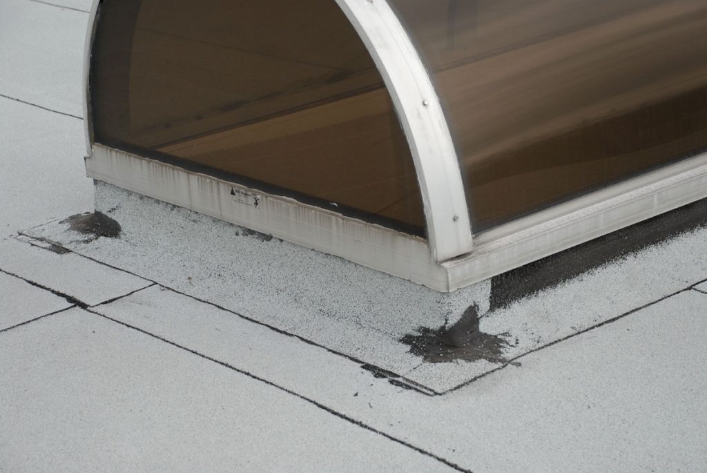 After installing the final layer, details like corners of skylights and a/c units must be sealed After installing the final layer, details like corners of skylights and a/c units must be sealed