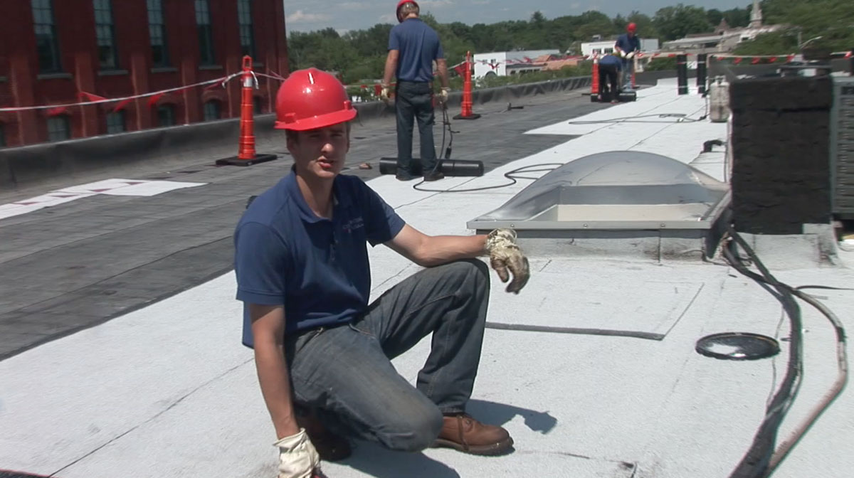 Flat roof leak repairs